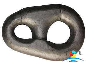 ABS Approved Black Painted Marine Pear Type Connecting Shackle