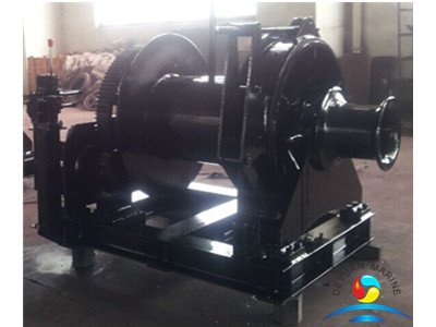 Marine Hydraulic Single Drum Anchor Winch With Capstan For Ship