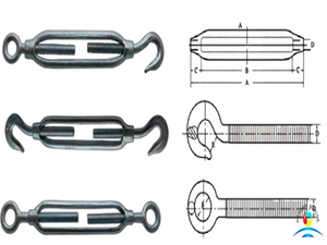 JIS Type Drop Forged Carbon Steel Frame Turnbuckles Eye and Eye