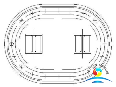 Boat Long Circular Sunk Type Manhole Cover Without Shield