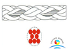 Multi-Strands Canal Boat Polypropylene(PP) Mooring Rope