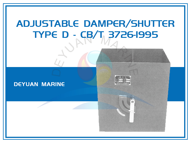 Rectangular Adjustable Simple Type Damper CB/T 3726-1995 Type D