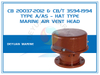 Hat Type Marine Air Vent Head Type A,AS CB 20037-2012 & CB/T 3594-1994
