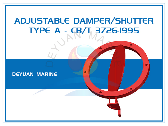 Circular Adjustable Damper for Air Piping of Marine Ventilation System CB/T 3726-1995 Type A