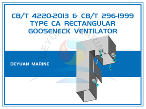 Type CA Rectangular Tube Gooseneck Ventilator with Welding Angle Neck CB/T 296-1999