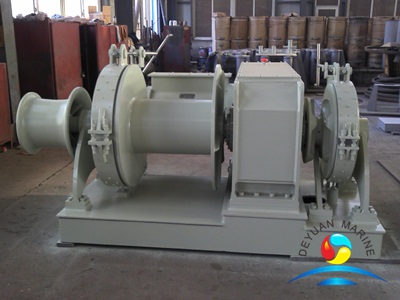 Approved Combined Single Drum Single Gypsy Anchor Windlass And Mooring Winch