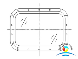 Model 212 NK Approved Boat Aluminum Frame Fixed Rectangular Window 
