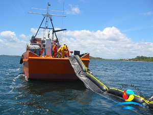 WQJ2000 Ocean Inflatable Rubber Oil Boom